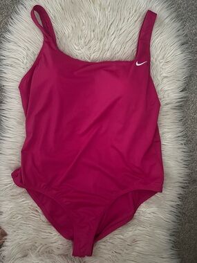 Nike Women's Magenta One-Piece Swim Suit